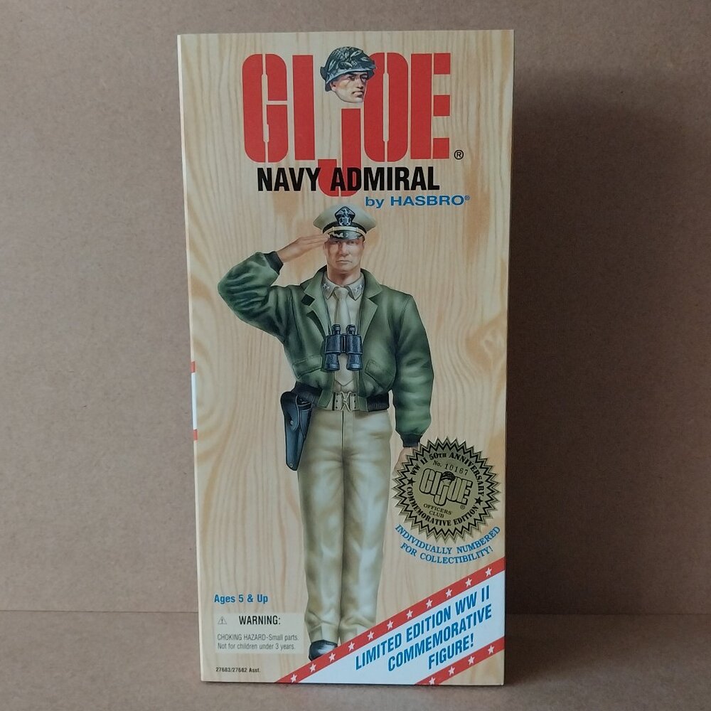 GI Joe Navy Admiral by Hasbro Limited Edition WWII Commemorative Figure